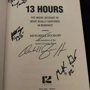 Premier collections hardback Autographed 13 Hours  book. Brand new condition.
